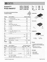 DataSheet IXTK170N10P pdf